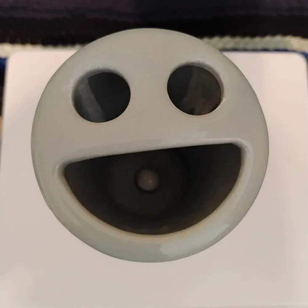 Blue Gray Ceramic Toothbrush Holder